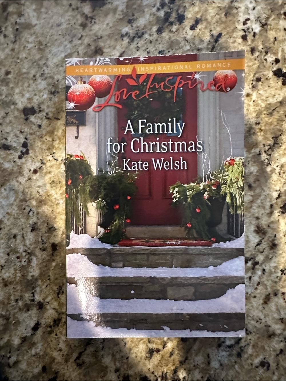 3/$10 Love Inspired A Family for Christmas by Kate Welsh - Red Holiday Romance